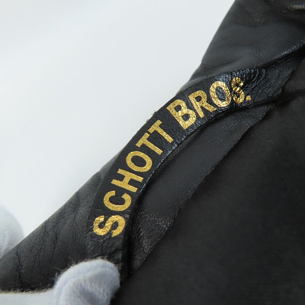 実際に弊社で買取させて頂いたSchott/ショット ONE STAR/ワンスター WOMENS ライダース レザー ジャケット 7197/XSの画像 3枚目