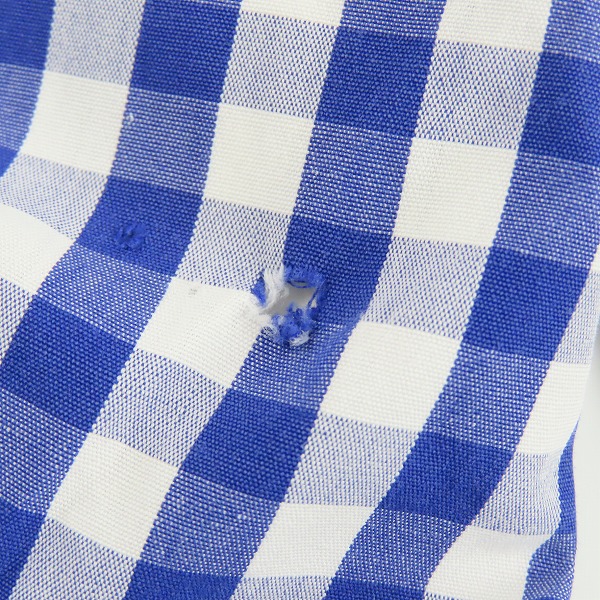 実際に弊社で買取させて頂いたJUNYAWATANABE COMME des GARCONS MAN/ジュンヤワタナベ コムデギャルソンマン ギンガムチェックシャツ/Lの画像 6枚目