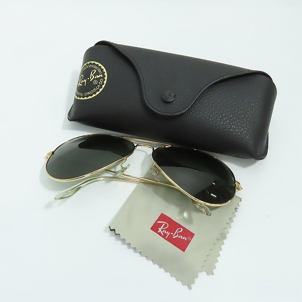 実際に弊社で買取させて頂いたRay-Ban/レイバン AVIATOR LARGE METAL 2 サングラス RB3026の画像 9枚目