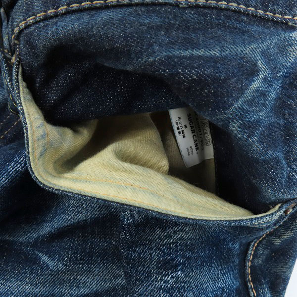 実際に弊社で買取させて頂いたSUGAR CANE/シュガーケーン LONE STAR JEANS/スタープリント デニムパンツ/ジーンズ SC40901/W36/L33の画像 6枚目