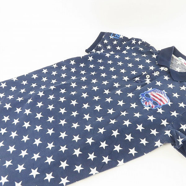 実際に弊社で買取させて頂いたHYDROGEN/ハイドロゲン 半袖 ポロシャツ ダークネイビー系/ネイビー/ピンク/レッド 4点セットの画像 3枚目