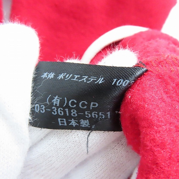 実際に弊社で買取させて頂いたCCP/シーシーピー 初代フリースフルフェイスパーカー レッド LT-AA16/Mの画像 4枚目
