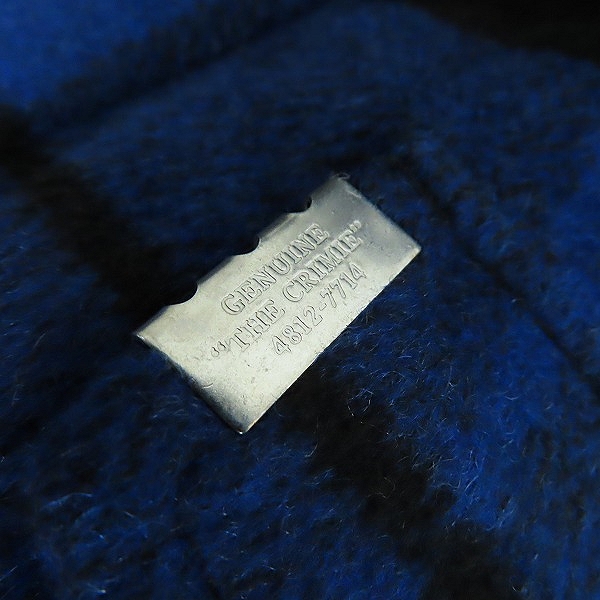 実際に弊社で買取させて頂いたCRIMIE/クライミー ウールチェックカバーオール/CR1-02L5-JK35/XXLの画像 4枚目