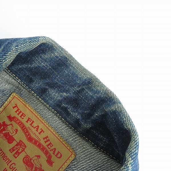 実際に弊社で買取させて頂いたFLATHEAD/フラットヘッド DENIMJACKT デニムジャケット Gジャン/38の画像 5枚目