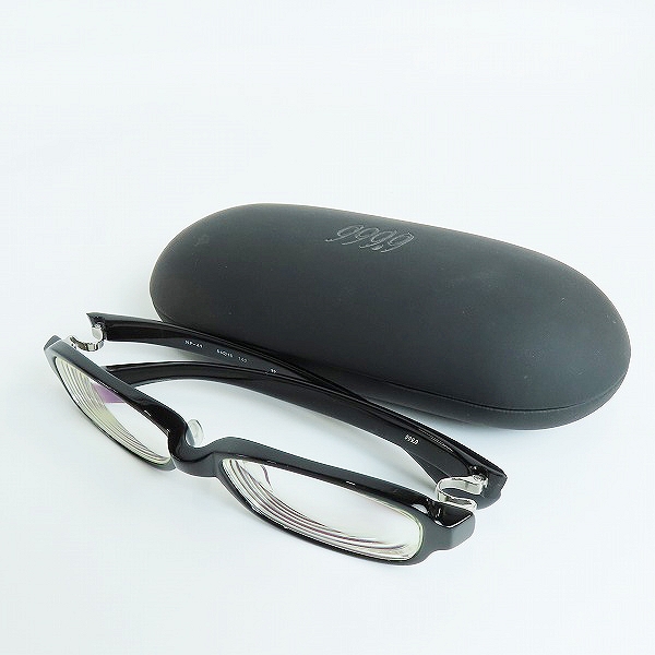 実際に弊社で買取させて頂いた999.9/フォーナインズ フルリム 度入り メガネフレーム/アイウェア NP-41の画像 9枚目