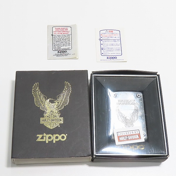 実際に弊社で買取させて頂いたZIPPO/ジッポー HARLEY-DAVIDSON/ハーレーダビッドソン MILWAUKEE IRON ナット/イーグル/2001年製の画像 7枚目