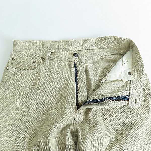 実際に弊社で買取させて頂いたTHE FLAT HEAD/フラットヘッド 2104 コットン パンツ/W32L36の画像 2枚目