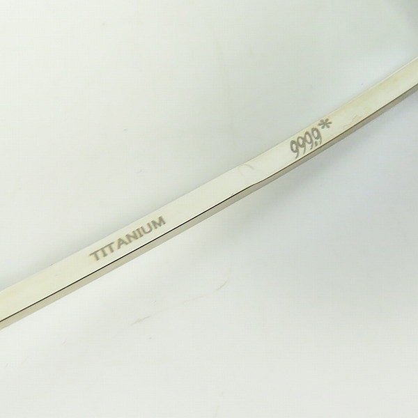 実際に弊社で買取させて頂いた999.9/フォーナインズ TITANIUM チタニウム メガネフレーム S-161Tの画像 7枚目