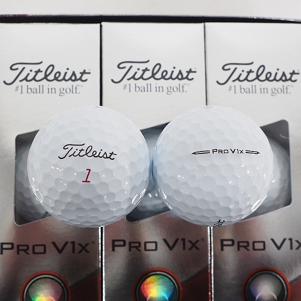 実際に弊社で買取させて頂いた【未使用】Titleist/タイトリスト PRO V1x ゴルフボール ホワイト 1ダースの画像 1枚目