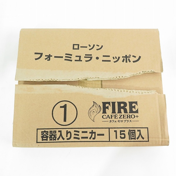 実際に弊社で買取させて頂いた【未開封含む】ローソン フォーミュラ・ニッポン 缶コーヒー取付用容器入りミニカー 60個入り/非売品の画像 1枚目