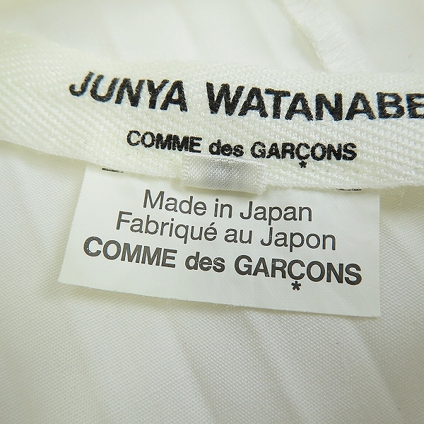 実際に弊社で買取させて頂いたJUNYA WATANABE COMME des GARCONS/ジュンヤワタナベコムデギャルソン 変形プリーツ シャツ JP-B022/Mの画像 3枚目