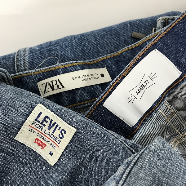 実際に弊社で買取させて頂いた【おまとめ】Levi's/リーバイス april77/エイプリル77 ZARA/ザラ 他 レディース/メンズ デニム/コート/ニット 等の画像 1枚目