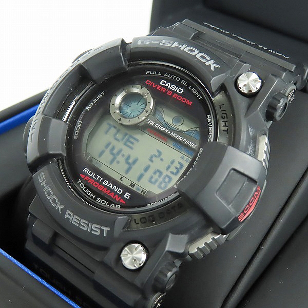 実際に弊社で買取させて頂いたG-SHOCK/Gショック FROGMAN/フロッグマン Master of G/マスターオブG ソーラー電波時計/ウォッチ GWF-1000-1JF