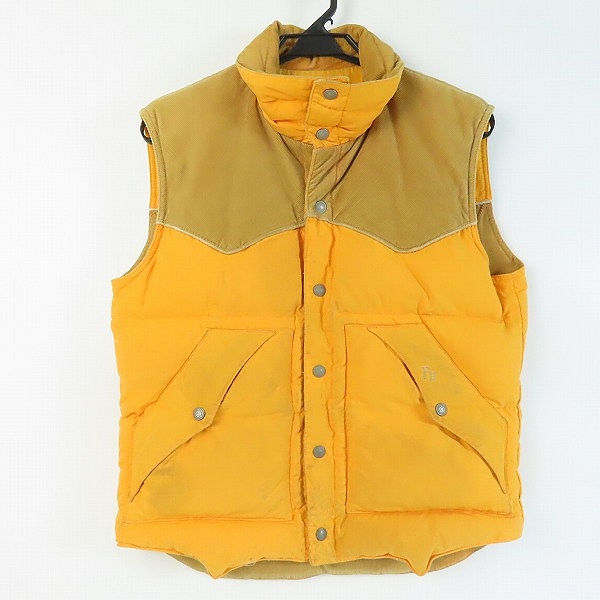 実際に弊社で買取させて頂いたTHE FLAT HEAD/フラットヘッド リバーシブル コーデュロイ切替 ダウンベスト/38