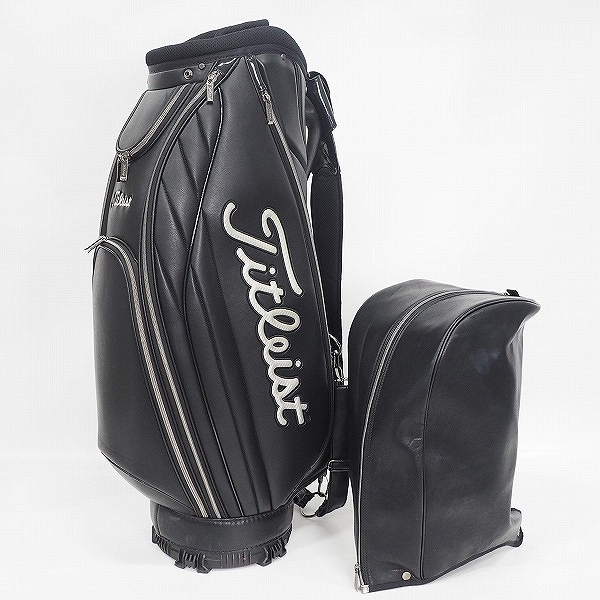 実際に弊社で買取させて頂いたTitleist/タイトリスト CB042 パフォーマンススポーツ 9.5型 8分割キャディバッグ ブラックの画像 1枚目