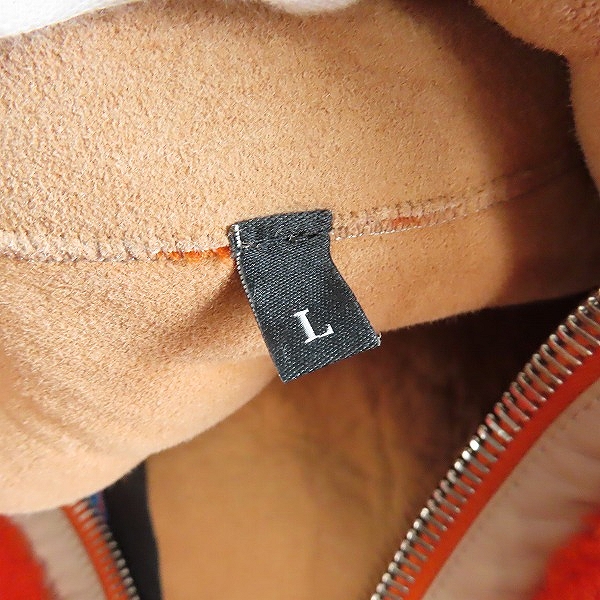 実際に弊社で買取させて頂いた【未使用】DIESEL/ディーゼル ALTERNATIVE ENERGY モコモコジップパーカー ラムレザージャケット/Lの画像 3枚目