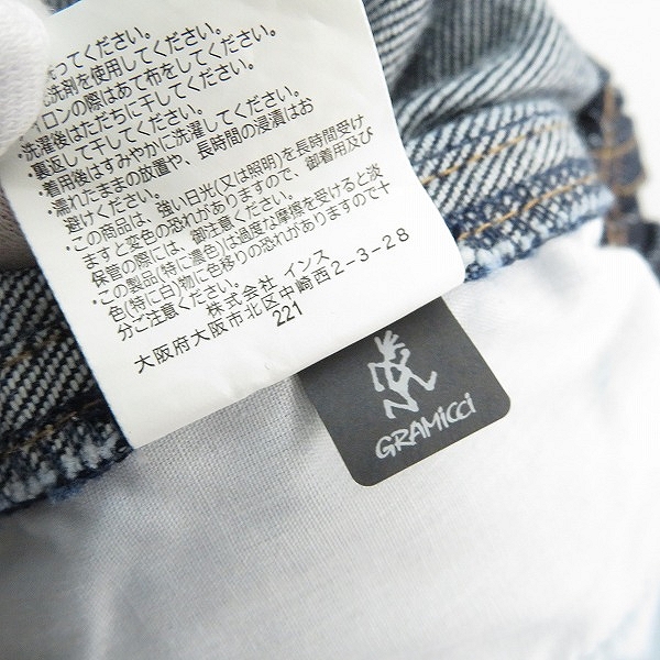 実際に弊社で買取させて頂いた【未使用】GRAMICCI/グラミチ B:MING by BEAMS別注 デニム ショートパンツ GMP-22S2226/Lの画像 4枚目