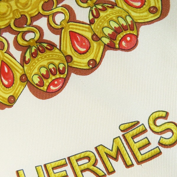 実際に弊社で買取させて頂いた【JPタグ】Hermes/エルメス PARURES DES SABLES カレ/ニット切替 半袖ポロシャツ カシミヤ混/Lの画像 8枚目