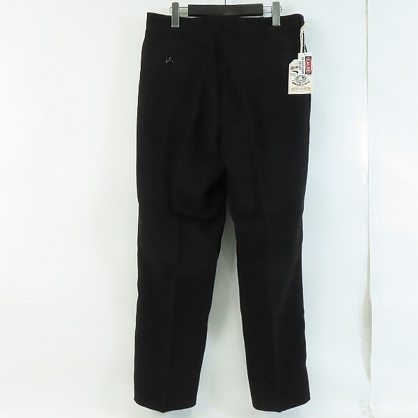 実際に弊社で買取させて頂いた【未使用】CALEE/キャリー SERGE FIBROUS TISSUE CROPPED PANTS ポリエステルツイード クロップドパンツ CL-21AW072/Lの画像 1枚目