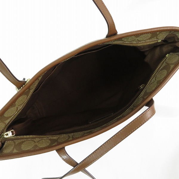 実際に弊社で買取させて頂いたCOACH/コーチ シグネチャー トートバック F58292の画像 4枚目