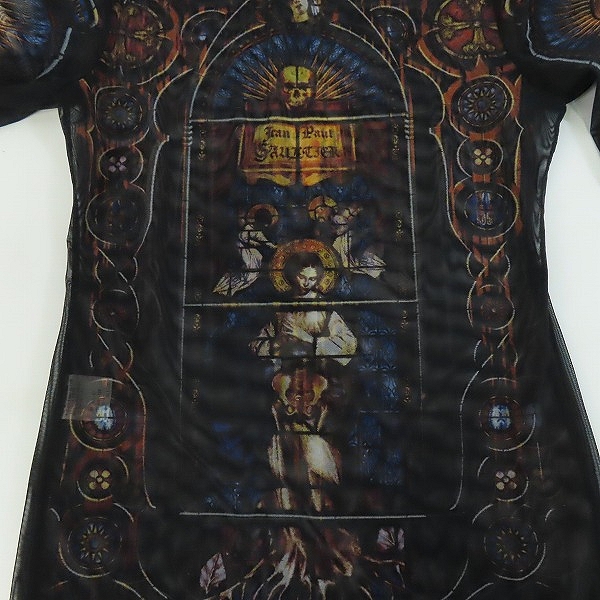 実際に弊社で買取させて頂いたJEAN PAUL GAULTIER/ジャンポールゴルチェ パワーネット 総柄 カットソー 40の画像 5枚目