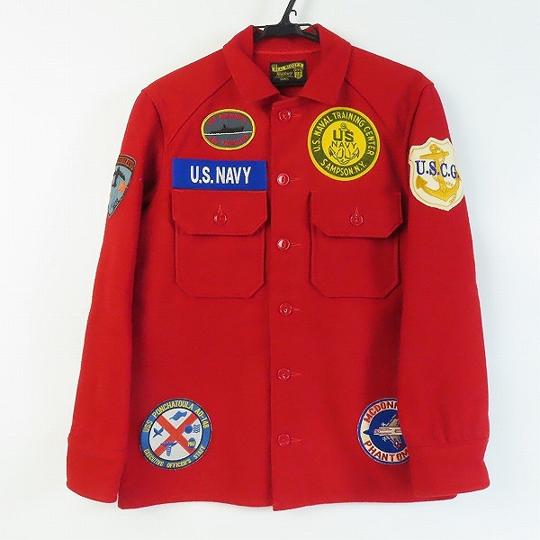 実際に弊社で買取させて頂いたThe REAL McCOYS/リアルマッコイズ U.S. NAVY MILITARY SOUVENIR WOOL SHIRT スーベニア ウールナイロン シャツ MS21101/S