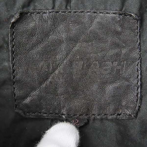 実際に弊社で買取させて頂いたBACKLASH/バックラッシュ JAPAN SHOULDER “GARMENT-DYED” RIDERS COAT/ライダース コート 1773-13/M(2)の画像 3枚目