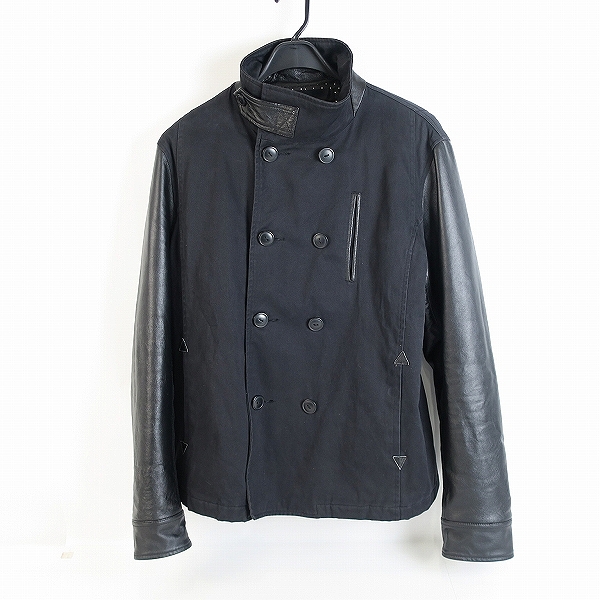 実際に弊社で買取させて頂いたBLACK SCALE/ブラックスケール レザー切り替え ジャケット/M