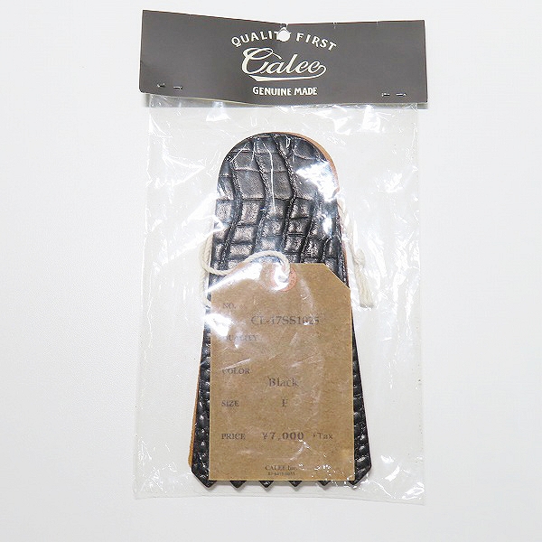 実際に弊社で買取させて頂いた【未開封】CALEE/キャリー EMBOSSING CROCODILE LEATHER FALSE TONGUE /CL-17SS1025 の画像 1枚目
