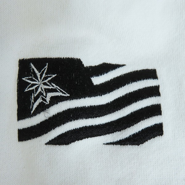 実際に弊社で買取させて頂いたBack Channel/バックチャンネル スウェット ロゴプリント ホワイト Lの画像 3枚目