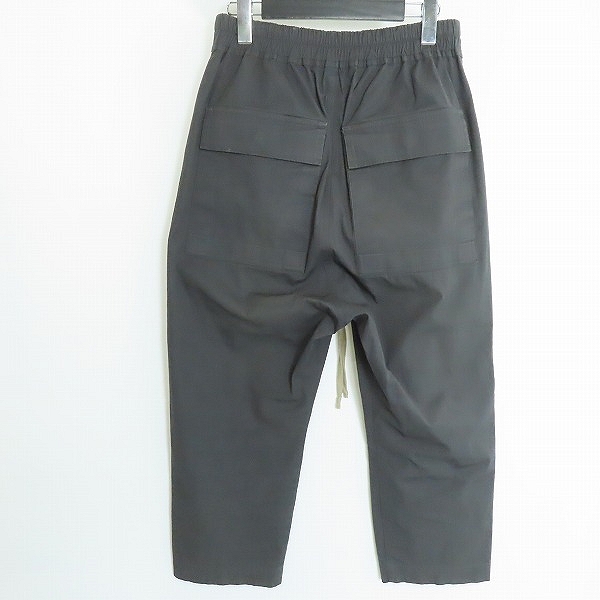 実際に弊社で買取させて頂いたRICK OWENS/リックオウエンス 19SS クロップド ドローコード サルエル パンツ/RU19S2395-TE/46の画像 1枚目