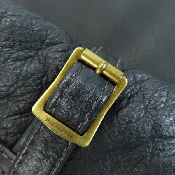 実際に弊社で買取させて頂いたTHE FLAT HEAD/フラットヘッド ディアスキン レザーベスト 36の画像 6枚目