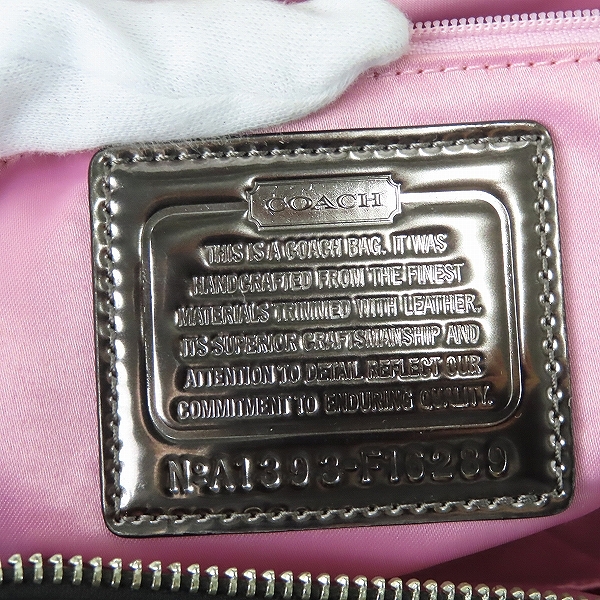 実際に弊社で買取させて頂いたCOACH/コーチ シグネチャー トートバッグ/ハンドバッグ F16289の画像 4枚目
