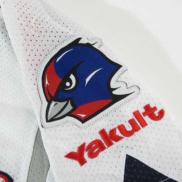 実際に弊社で買取させて頂いた【未使用】ZETT×BEAMS/ゼット×ビームス 東京ヤクルトスワローズ レプリカユニフォーム YSRP3W/フリー(XL)の画像 7枚目