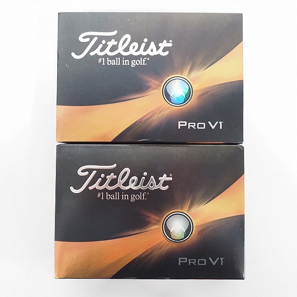実際に弊社で買取させて頂いた【未使用】Titleist/タイトリスト PRO V1 ゴルフボール ホワイト 2ダースの画像 2枚目