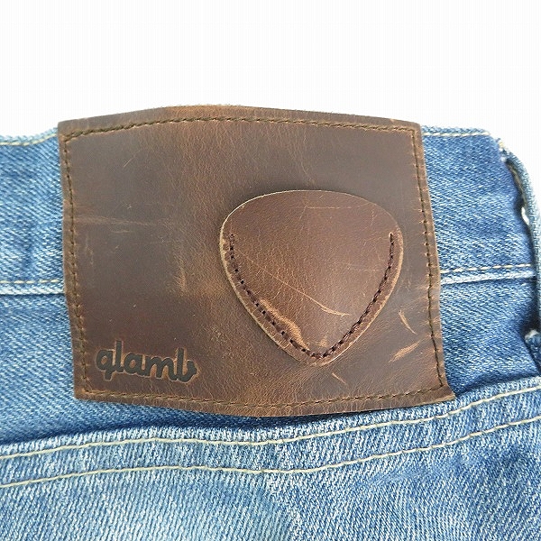 実際に弊社で買取させて頂いたglamb/グラム パッチ ワイドデニムパンツ/ジーンズ/Lの画像 2枚目