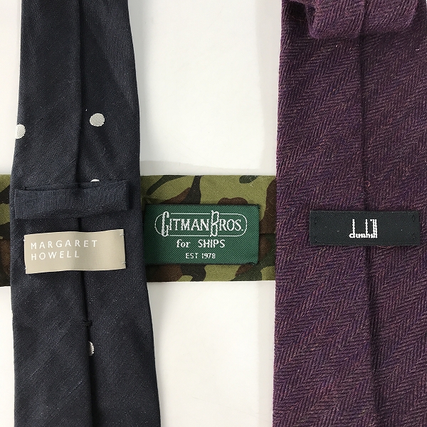 実際に弊社で買取させて頂いた【おまとめ】dunhill/ダンヒル SHIPS/シップス MHL. MARGARET HOWELL/マーガレットハウエル 他 ネクタイの画像 1枚目