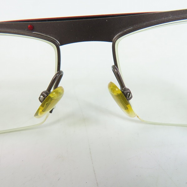 実際に弊社で買取させて頂いたalain mikli/アランミクリ メタルブロー メガネフレーム/アイウェア AL1119-MOODの画像 4枚目