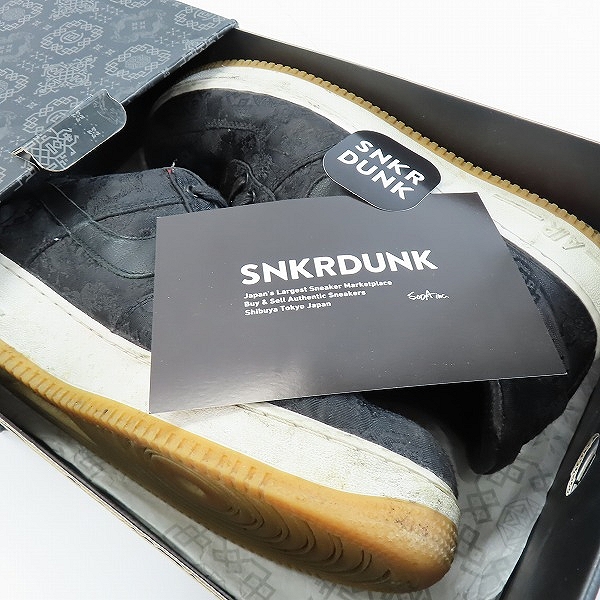 実際に弊社で買取させて頂いたNIKE×CLOT×FRAGMENT DESIGN/ナイキ×クロット×フラグメント デザイン AIR FORCE 1 '07 CZ3986-001/28の画像 8枚目