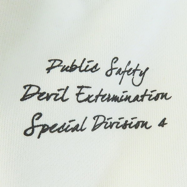 実際に弊社で買取させて頂いたglamb/グラム チェーンソーマンコラボ パーカー アキ バックプリント ホワイト GB0122/CM08  Lの画像 6枚目