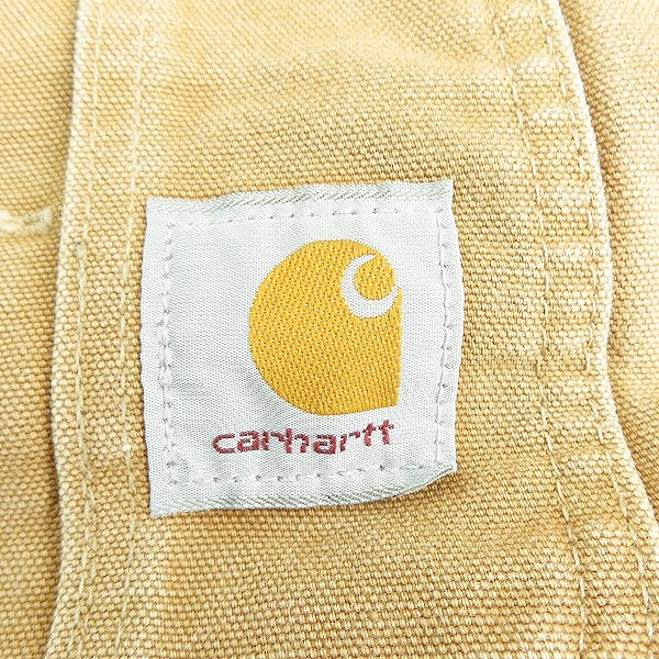 実際に弊社で買取させて頂いたCarhartt/カーハート オーバーオール キャメル 46×32の画像 2枚目
