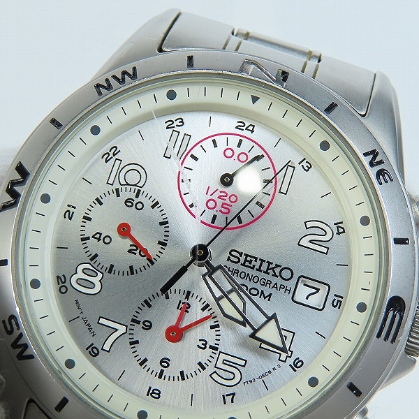実際に弊社で買取させて頂いたSEIKO/セイコー クロノグラフ クォーツ腕時計 7T92-0DX0の画像 8枚目
