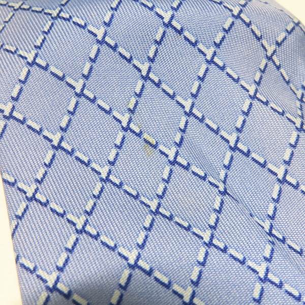 実際に弊社で買取させて頂いたHERMES/エルメス ブロックチェック総柄 ネクタイの画像 5枚目