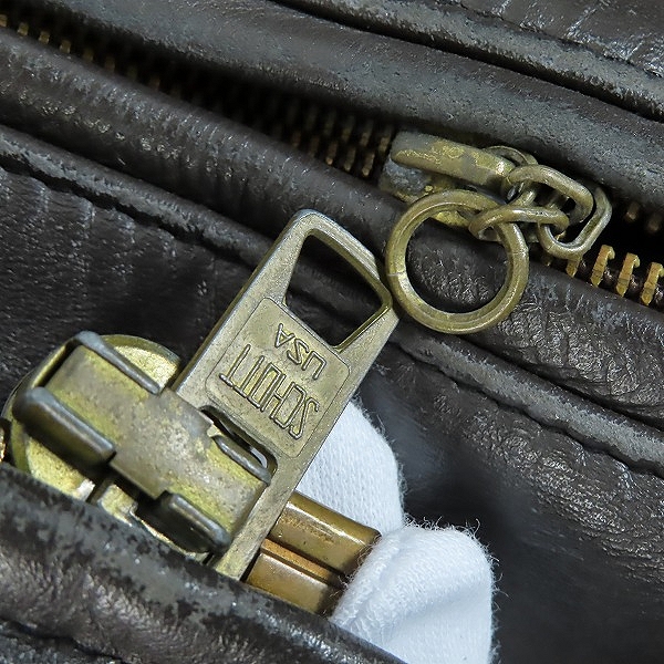 実際に弊社で買取させて頂いたSchott/ショット シングルレザー ライダースジャケット 34の画像 7枚目