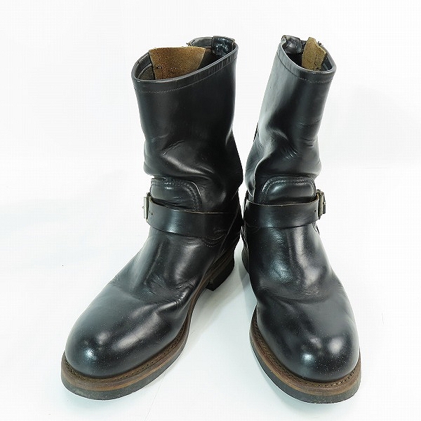 実際に弊社で買取させて頂いたRED WING/レッドウィング レザーエンジニアブーツ ブラック 8
