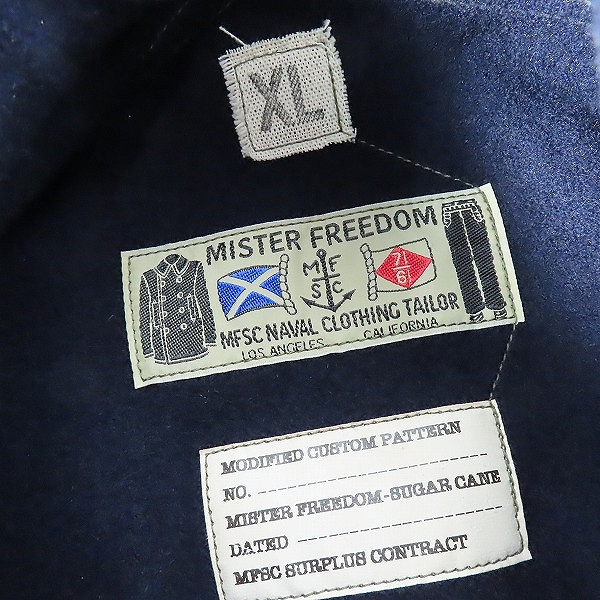 実際に弊社で買取させて頂いたMr.FREEDOM×SUGAR CANE/ミスターフリーダム×シュガーケーン ミリタリージャケット SC28489/XLの画像 2枚目