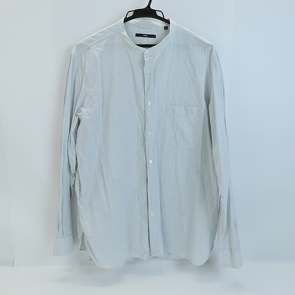 実際に弊社で買取させて頂いたships/シップス ストライプノーカラーシャツ/L