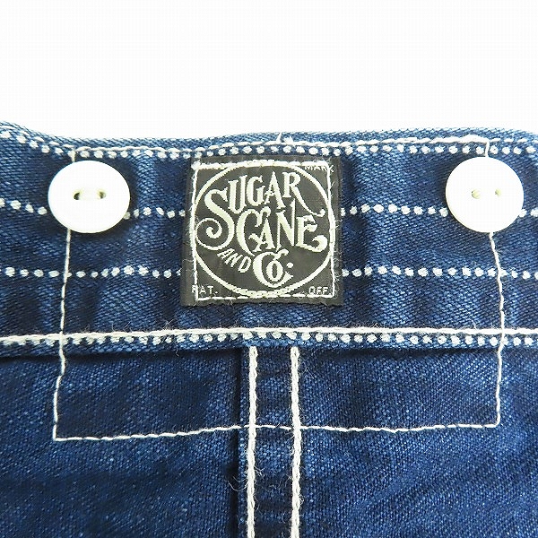 実際に弊社で買取させて頂いた(2)SUGAR CANE/シュガーケーン ストライプ柄 ショートパンツ SC51054A/36の画像 3枚目