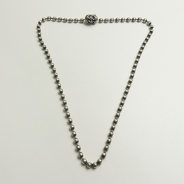 実際に弊社で買取させて頂いたBill Wall Leather/BWL/ビルウォールレザー LARGE BALL CHAIN/ラージ ボールチェーン/ネックレスの画像 5枚目