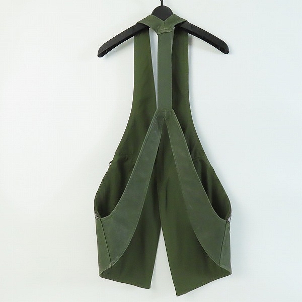 実際に弊社で買取させて頂いたRICK OWENS/リックオウエンス BAUHAUS HARNESS VEST/バウハウス ハーネス ベスト グリーン RR02A5451-LCW/48の画像 0枚目